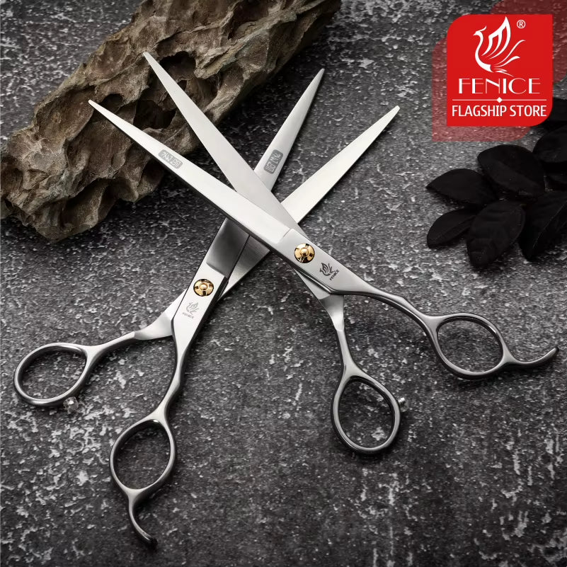 Professional 7.0 /7.5 Inch Pet Grooming in Dog Hair Trimmers Scissors Serrated Blade Dog Cutting Grooming Shears